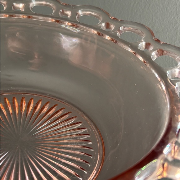 Anchor Hocking old colony pink depression glass bowl - Picture 9 of 13